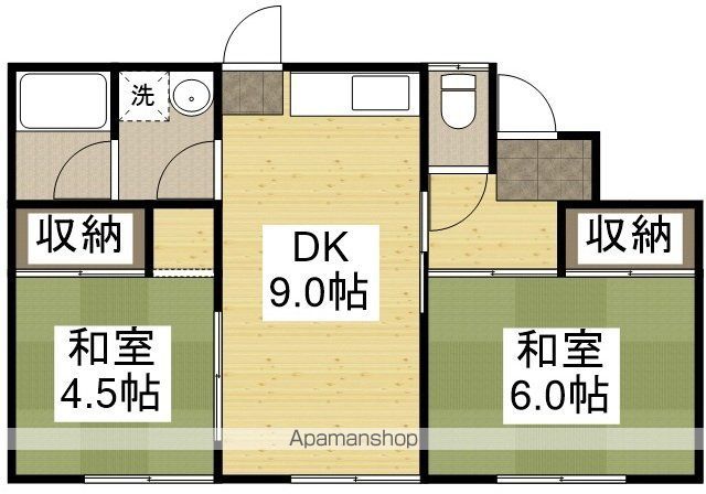 山陽本線 北長瀬駅 徒歩24分 1階建 築42年の間取り写真