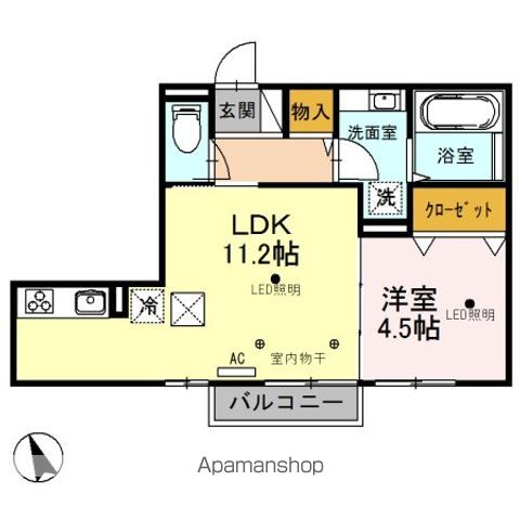 ソレイユ町屋の間取り写真