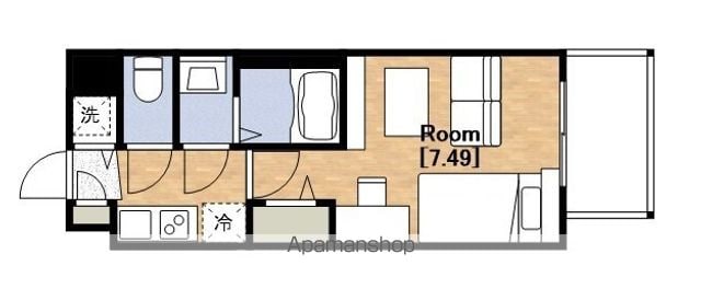 FORREALIZENANBA南REVEの間取り写真
