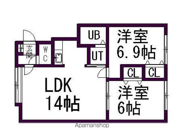 アファームド南平岸の間取り写真