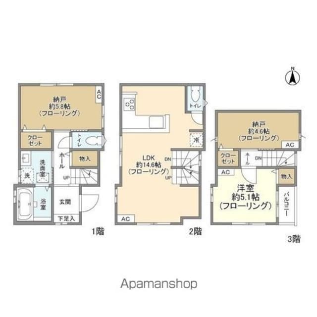 Ｋｏｌｅｔ落合南長崎０３[1SLDK/72.98m2]の間取図