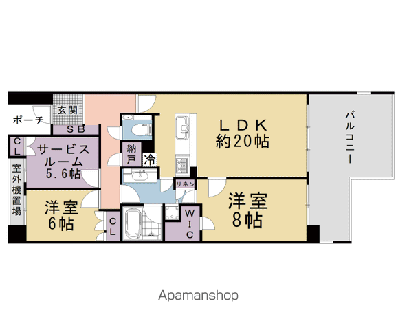グランドヒルズ京都東山ロジュマンの間取り写真