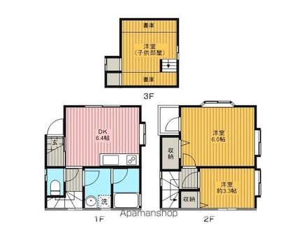 北小岩４丁目戸建[2DK/39.14m2]の間取図