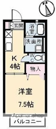 ディアスセフィラ[1K/28.21m2]の間取図