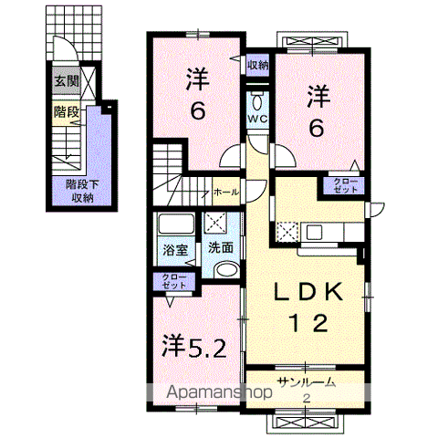 リブレ常盤台Aの間取り写真