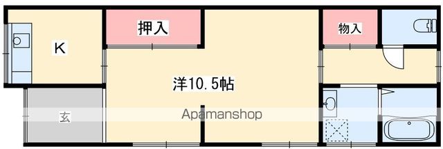 京阪本線 光善寺駅 徒歩14分 1階建 築64年の間取り写真