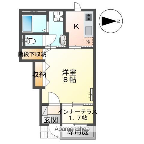 薬園町アパートの間取り写真