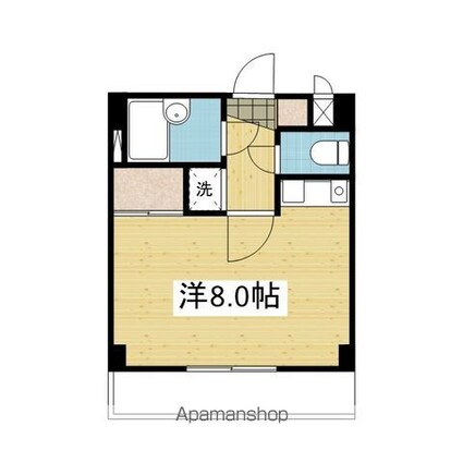エスポワール松山[1R/25.6m2]の間取図