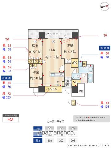 照葉ザ・タワーの間取り写真