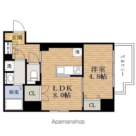 南堀江アパートメントグランデの間取り写真