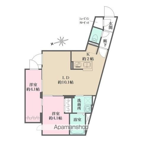 グローリオシェルト杉並方南町の間取り写真