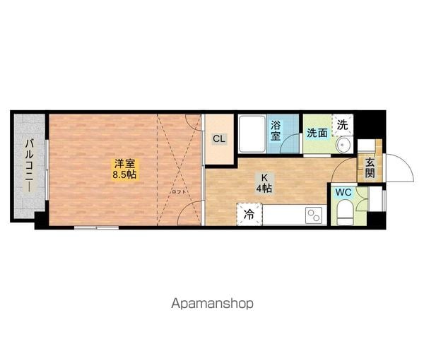 BROOK HOUSEの間取り写真