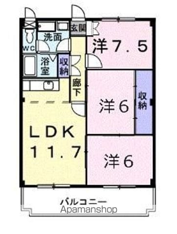 サンパレス鈴木の間取り写真
