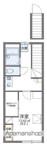 【レオパレス空港南Ⅱの間取り】