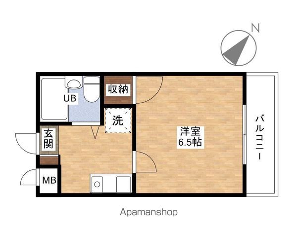 【文京区千駄木のマンションの間取り】