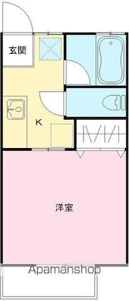 茨城県水戸市見川２丁目[1K/22.68m2]の間取図