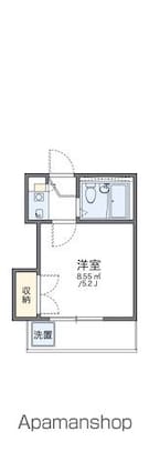 レオパレス上北沢[1K/14.13m2]の間取図