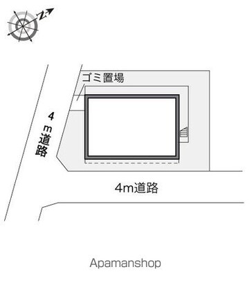 レオパレスエスペランサ中和泉[1K/19.87m2]の配置図
