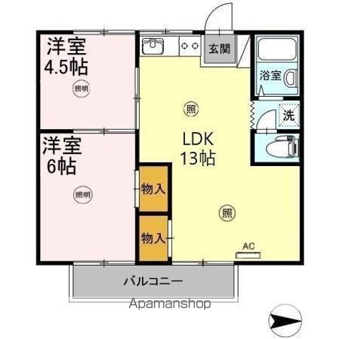 山田アパートの間取り写真