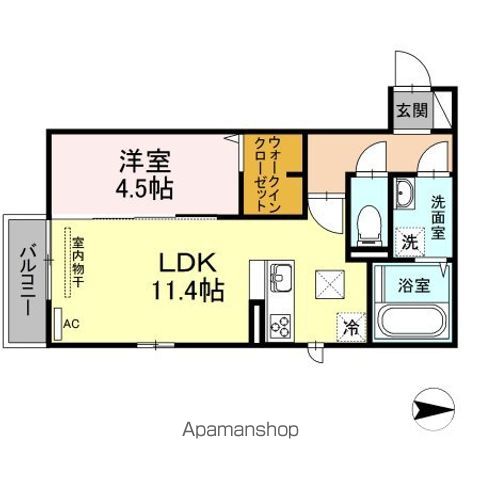 伊予鉄道横河原線 石手川公園駅 徒歩10分 2階建 築7年の間取り写真