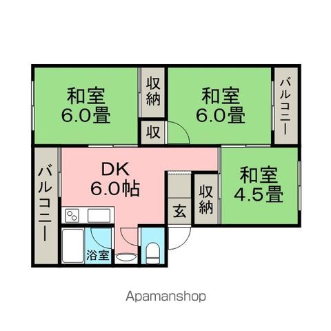 三城ハイツの間取り