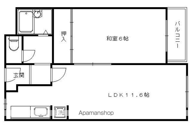 クラウンコーポの間取り写真