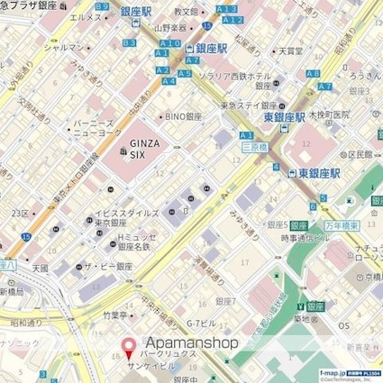 ピアース銀座レジデンス[1LDK/33.45m2]の周辺