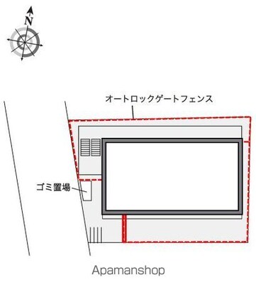 レオパレスＮ　アルシオネ[1K/19.87m2]の配置図