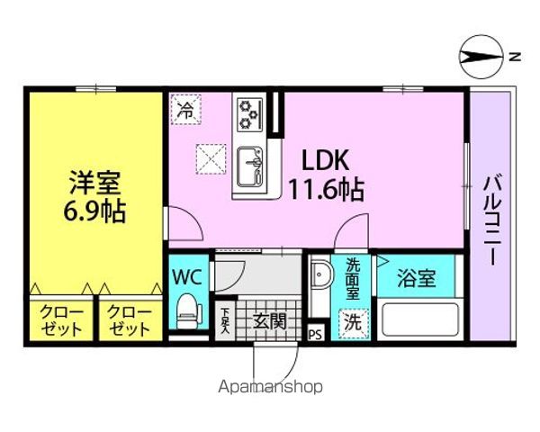 DーROOM武庫之荘の間取り写真