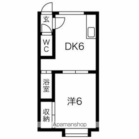 カレッジハウス66の間取り写真
