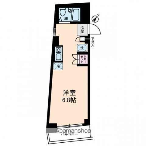 【杉並区阿佐谷南のマンションの間取り】