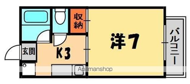 リバティーメゾン大石の間取り写真