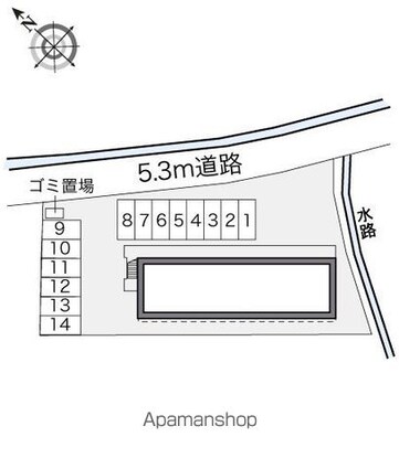 レオパレスＧｒｏｏｖｅｒ[1K/22.35m2]の配置図