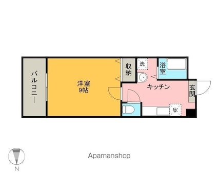 メゾン桂[1K/29.62m2]の間取図