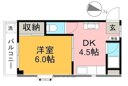 シティーライフ比島[1DK/25m2]の間取図