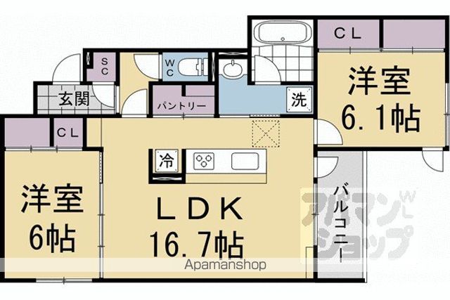 靜古苑 THE VERT 本館の間取り写真