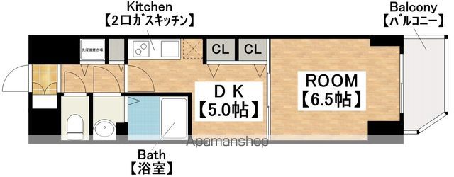 プレサンス江戸堀の間取り写真