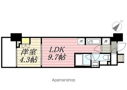 東京都墨田区向島３丁目[1LDK/32.71m2]の間取図