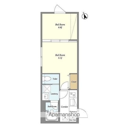 ネオアーバンレジデンス方南町[2K/28.83m2]の間取図