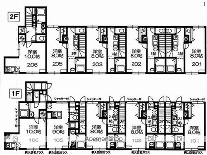 モアハウス[1K/28.36m2]の間取図