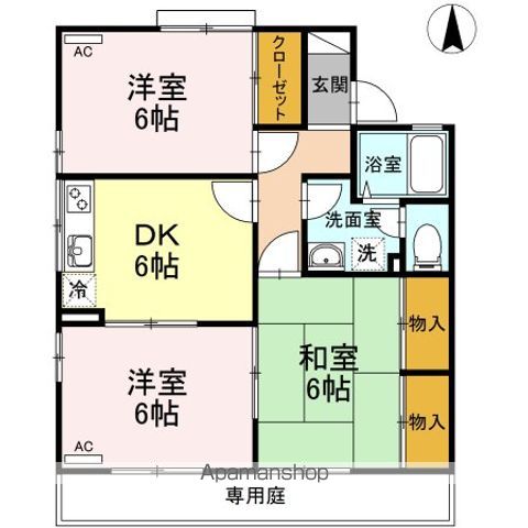 セジュール一色 C棟の間取り写真