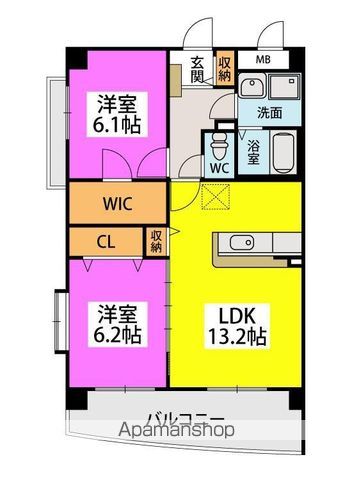 グリシーヌ空港の間取り写真