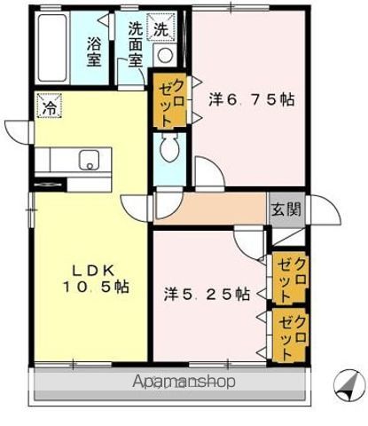 【コンフォート立川の間取り】