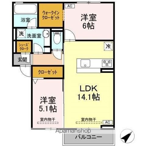 恵比寿の森の間取り写真