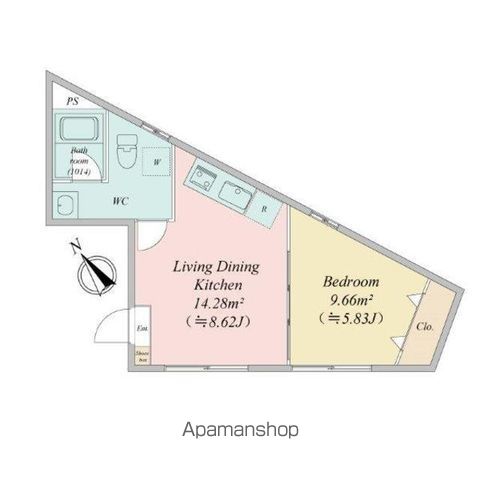 LiveFlat市ヶ谷の間取り写真