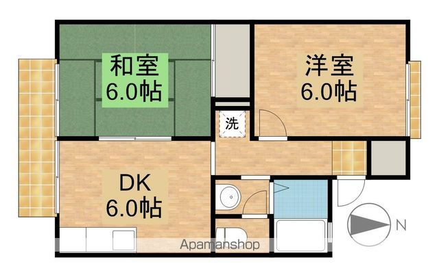 コーポシャルマンの間取り写真