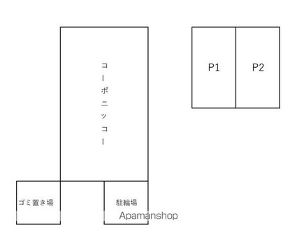コーポニッコー[1K/24.41m2]の配置図