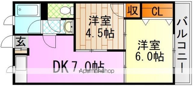 高岡マンションの間取り写真