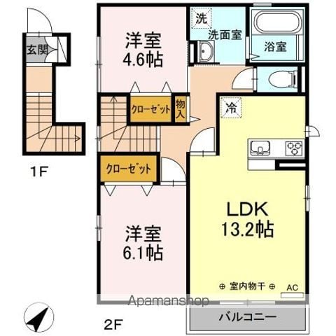 グレイス C棟の間取り写真