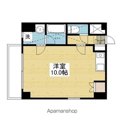 シャルマンコーポ川内[1R/30.9m2]の間取図